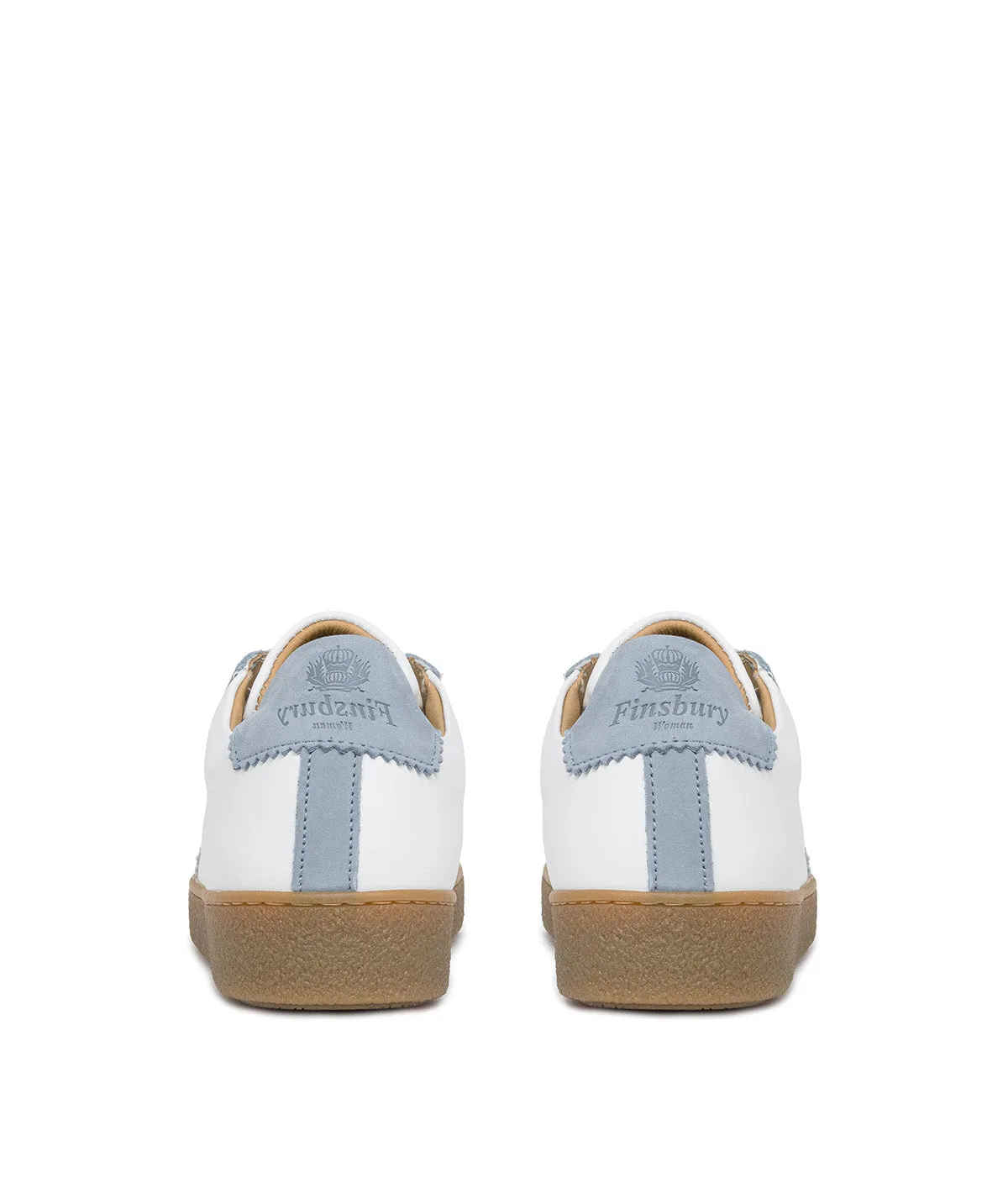 Finsbury Jane sneakers blauw-wit leer dames
