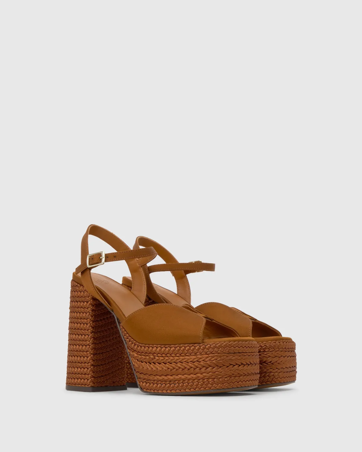 Castaner Fede/312 sandalen oker satijn hak 13 cm