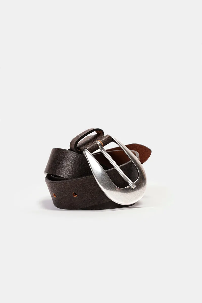 Bryan Stepwise Aviator riem bruin leer cowboy