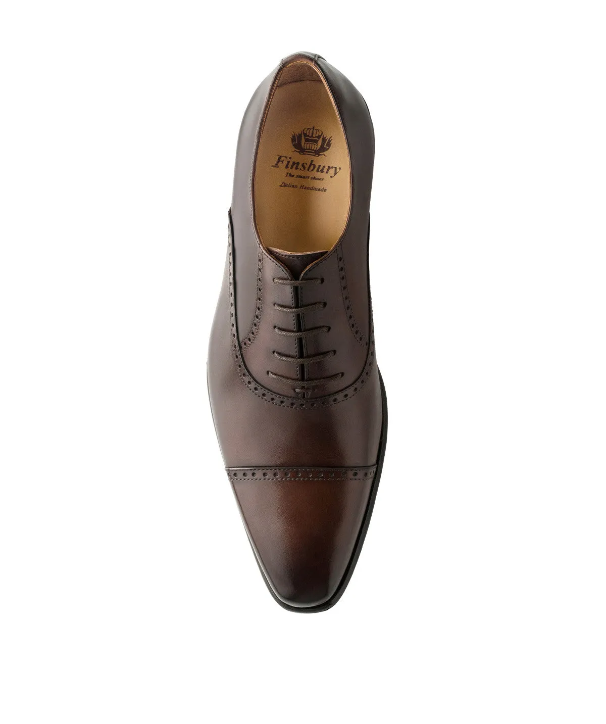 Finsbury Pharel Oxford bruin nette schoen boxcalf