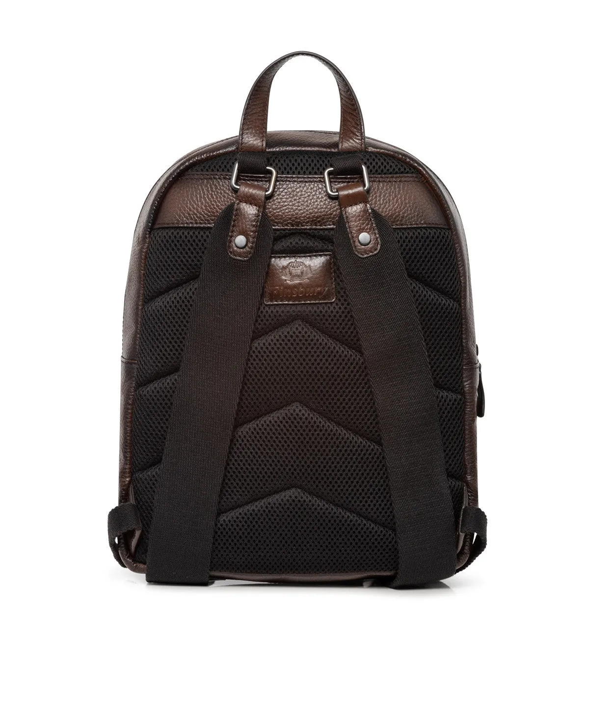 Finsbury rugzak bruin nerfleer 37x28 laptop