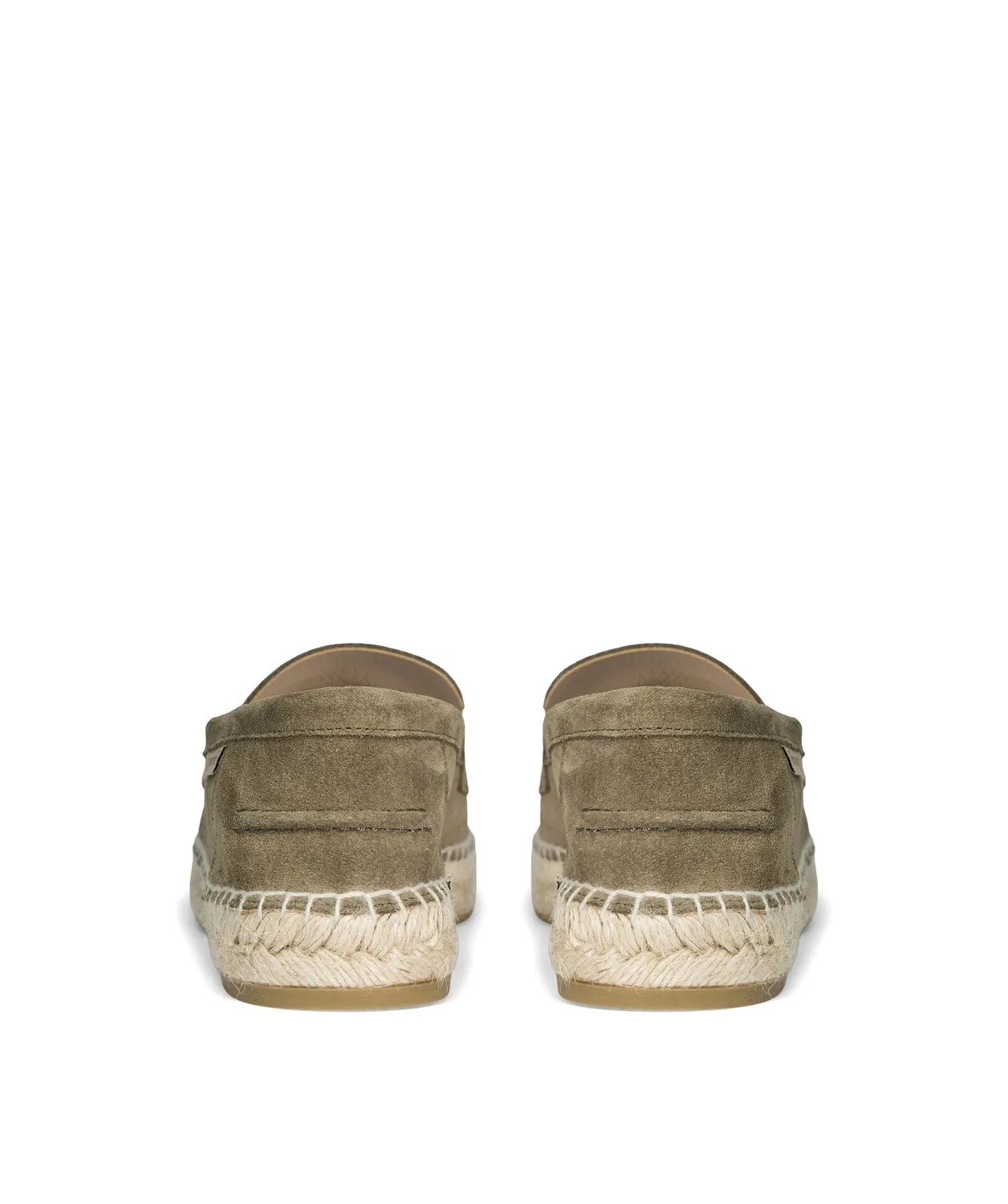 Finsbury NEVADA loafers olijfgroen suède espadrillezool