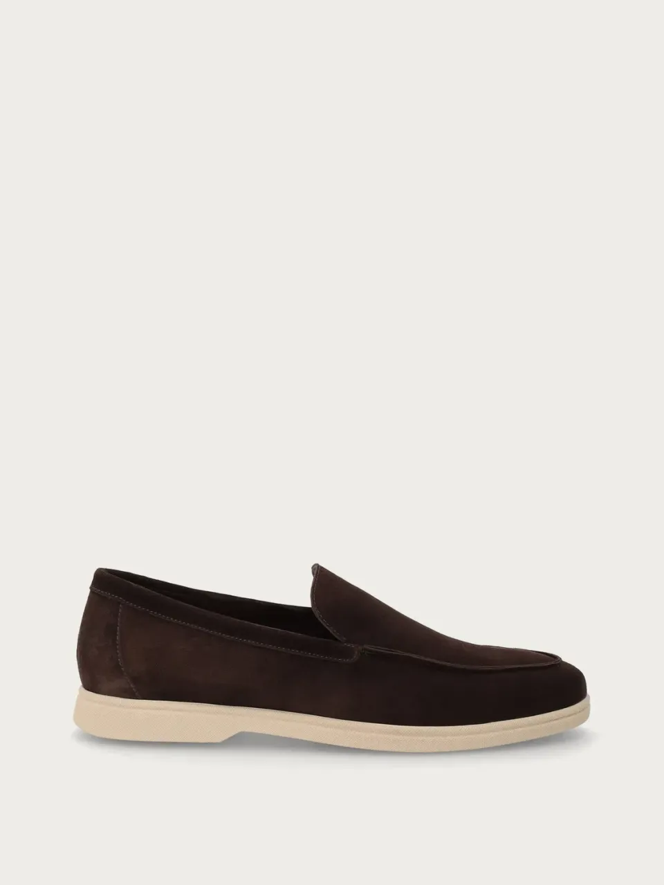 Frau Verona loafers donkerbruin suède heren