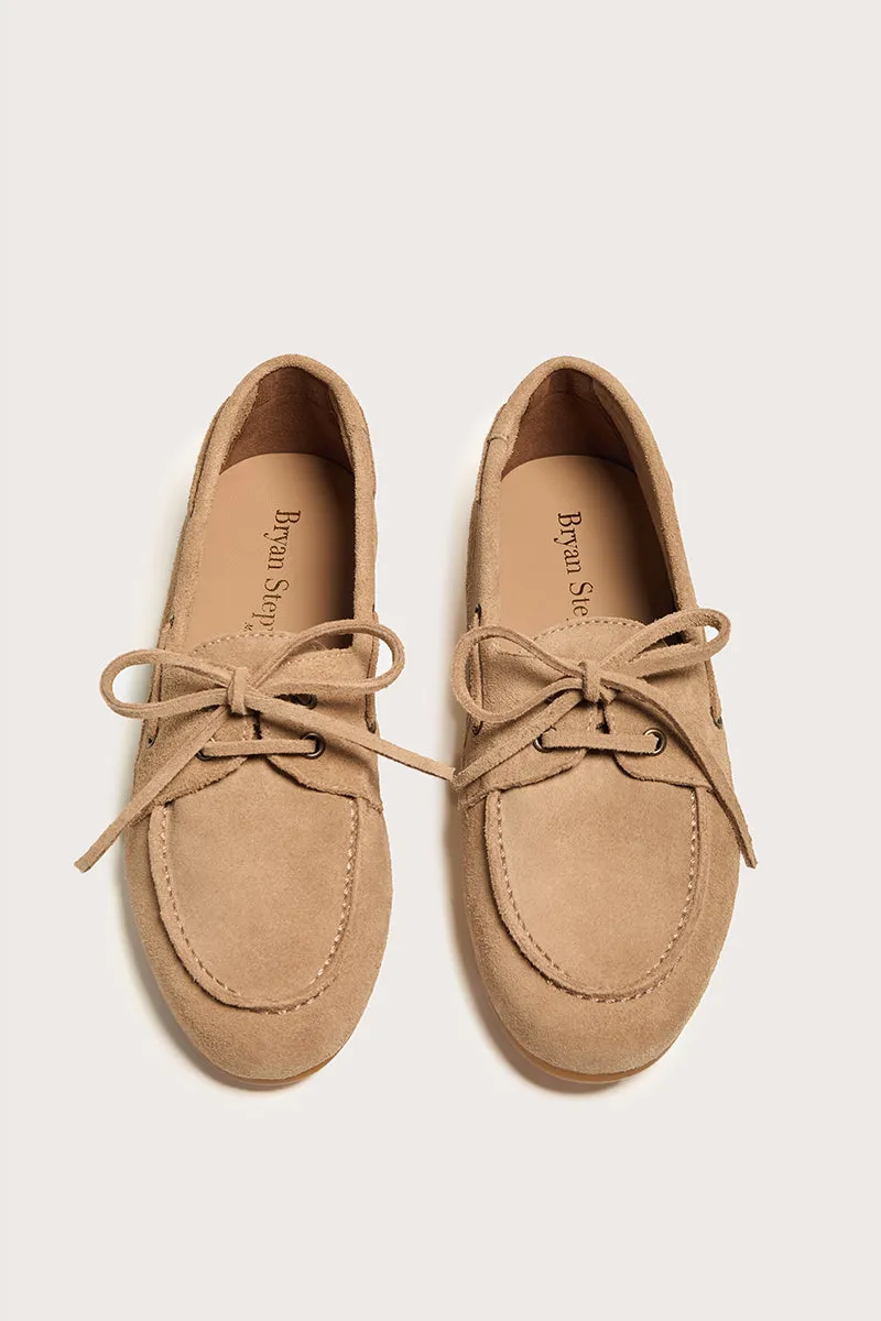 Bryan Stepwise Abby bootschoen beige suède