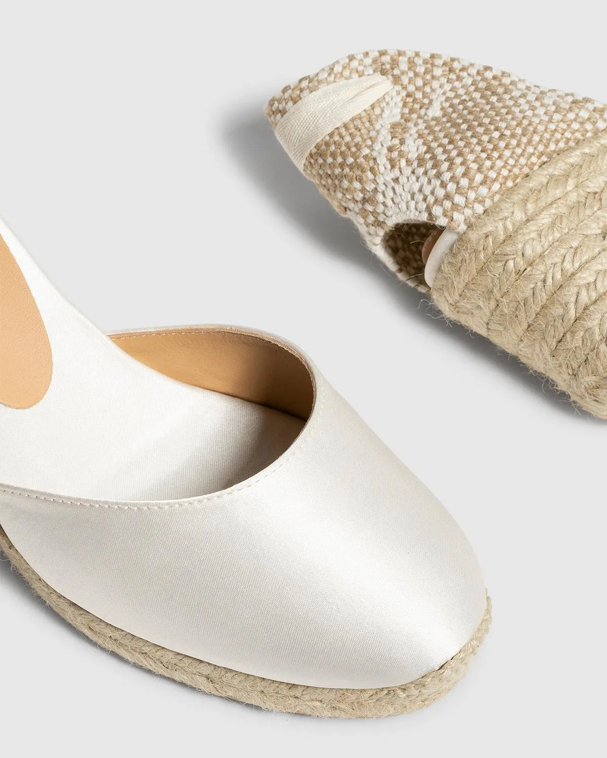 Castaner Carina 6 006 espadrille crudo satijn