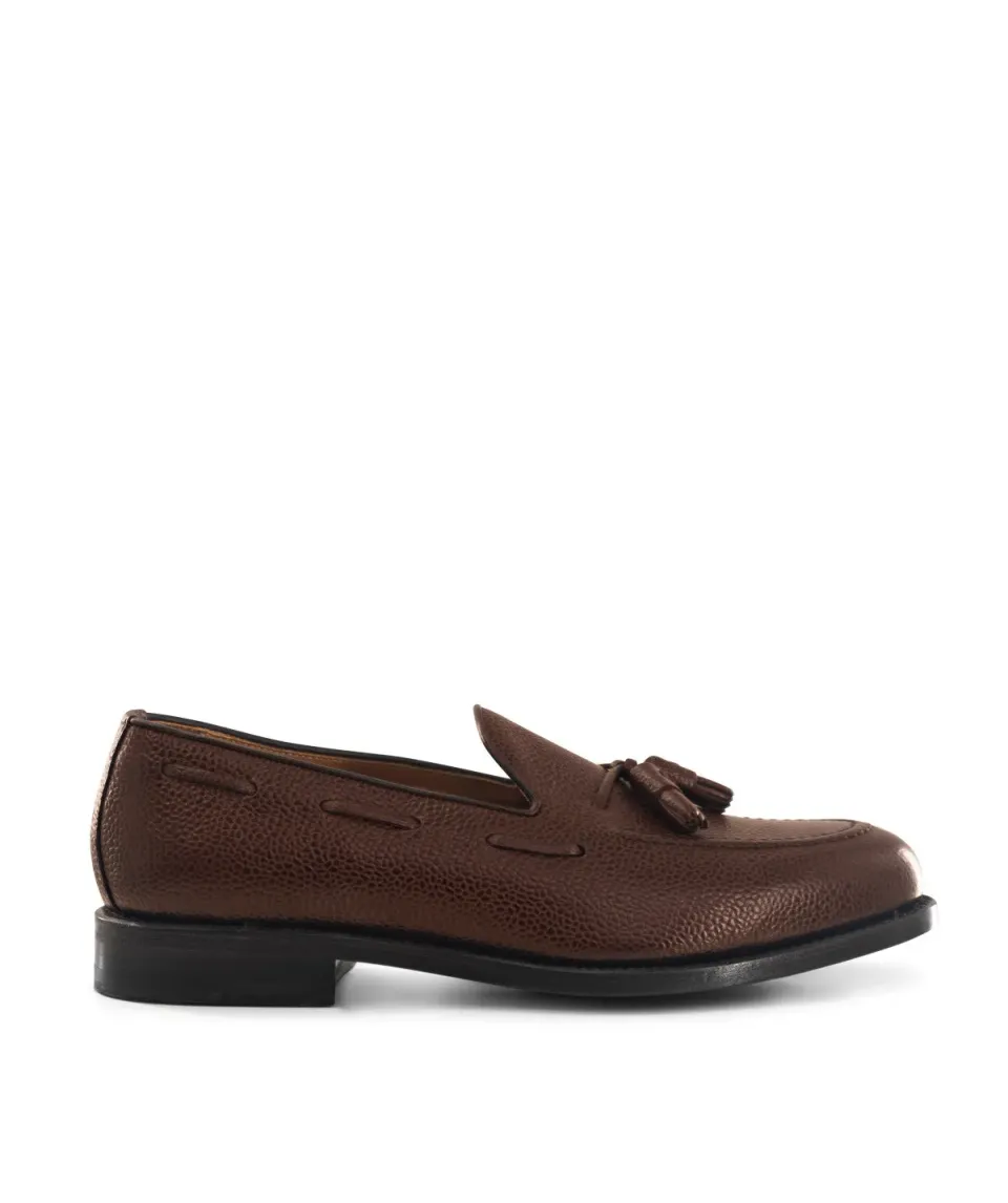 Finsbury Olden loafer bruin generfd leer