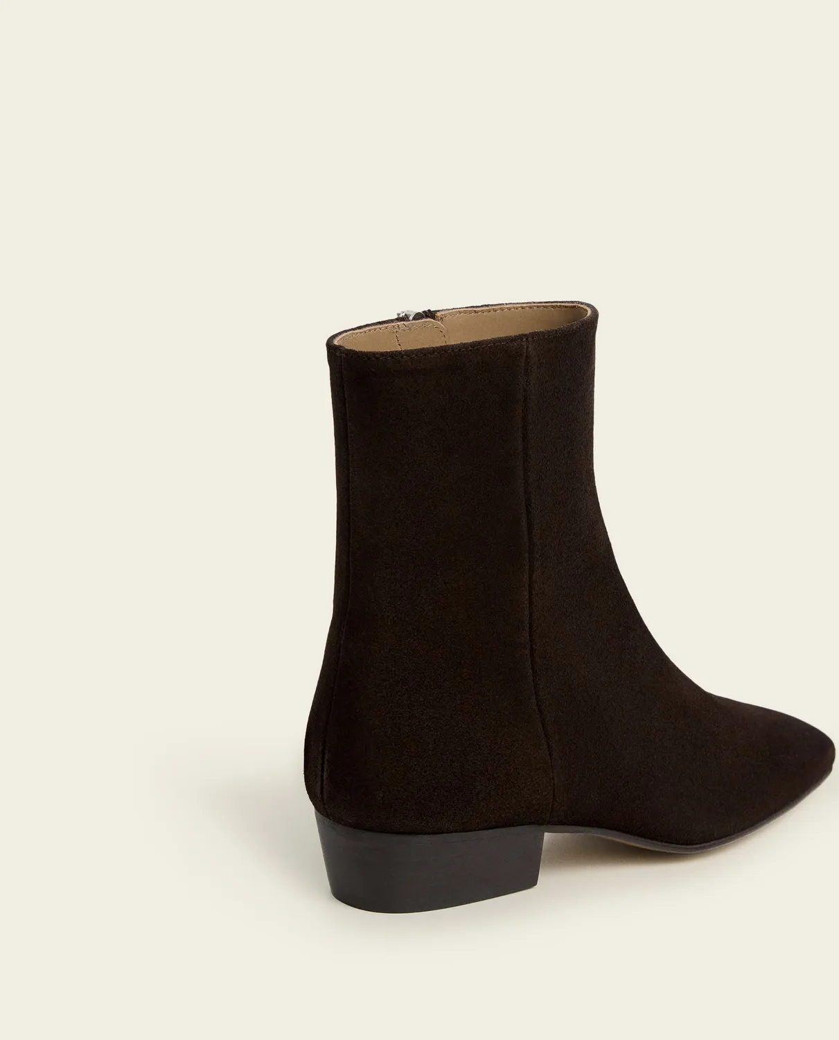 Flattered Rami Suede platte laarzen chocolate suede