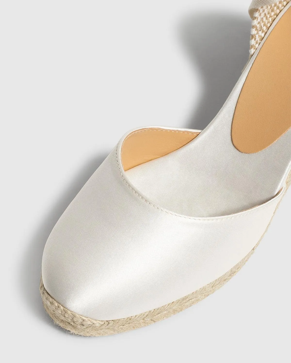 Castaner Carina 6 006 espadrille crudo satijn