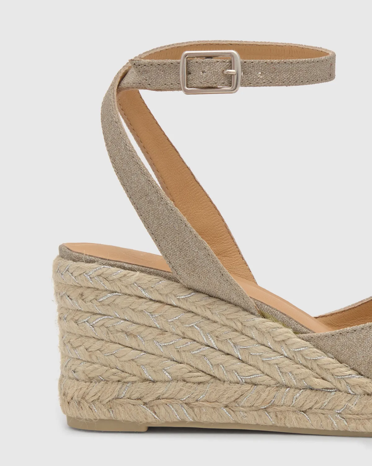Castaner Cybil 6 268 espadrilles zilver linnen