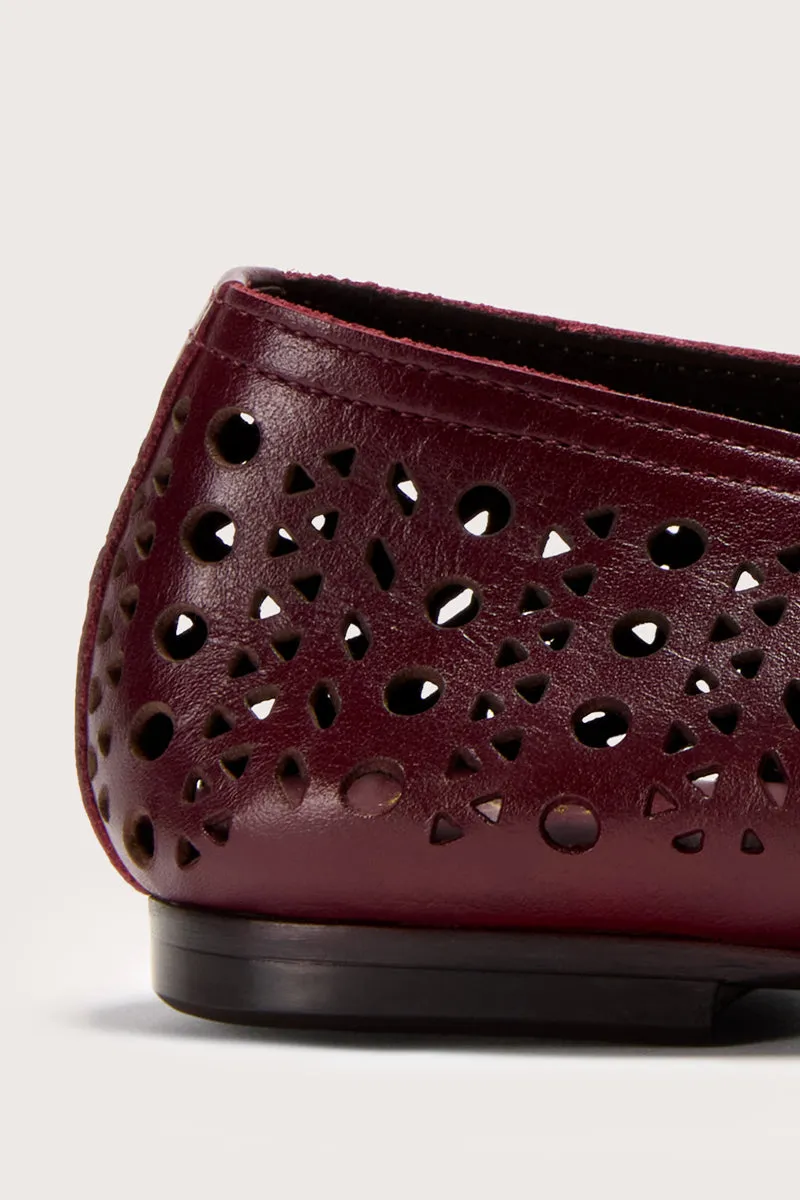 Bryan Stepwise Lyra ballerina's bordeaux leer