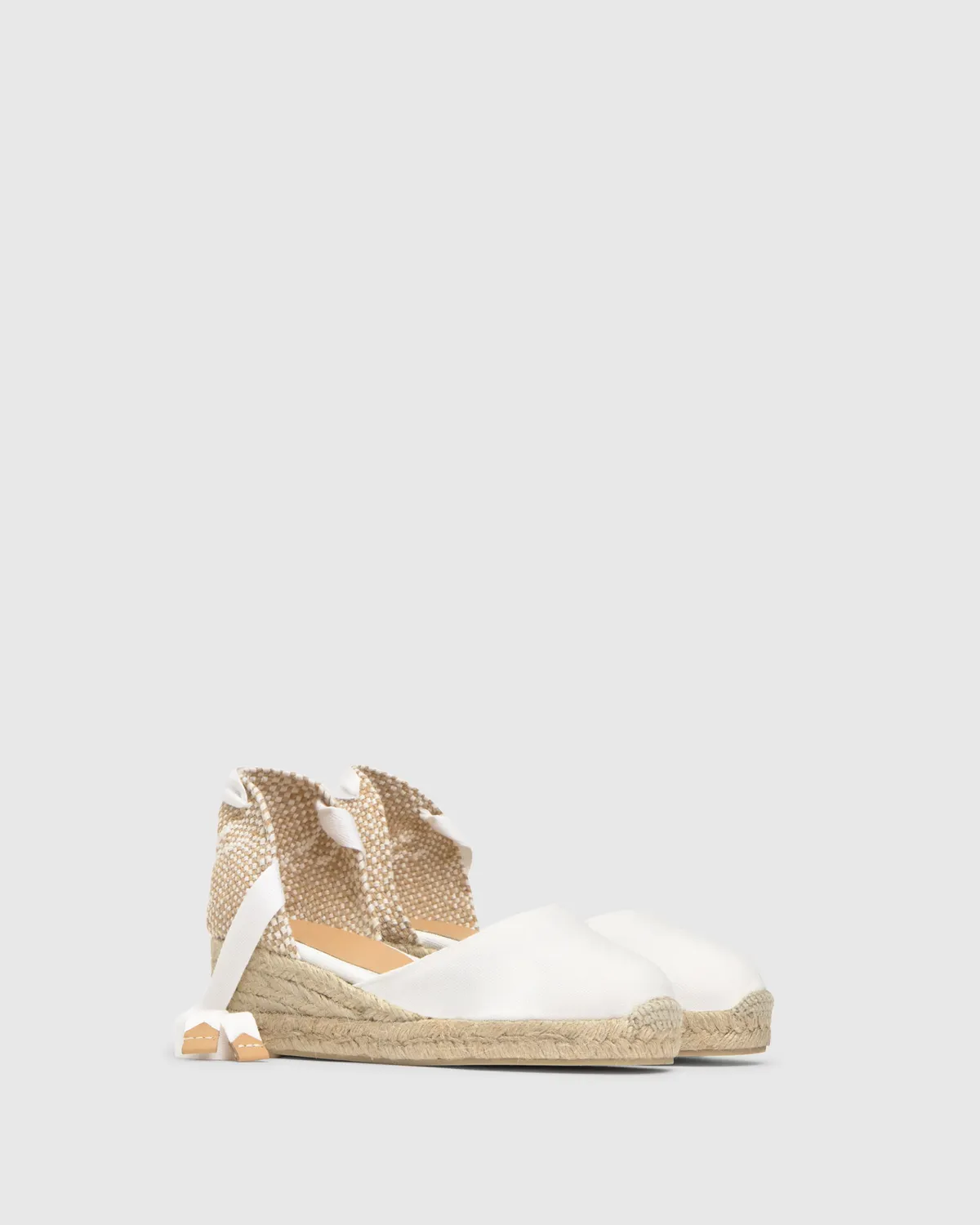 Castaner Carina 3 001 espadrilles wit canvas 5 cm