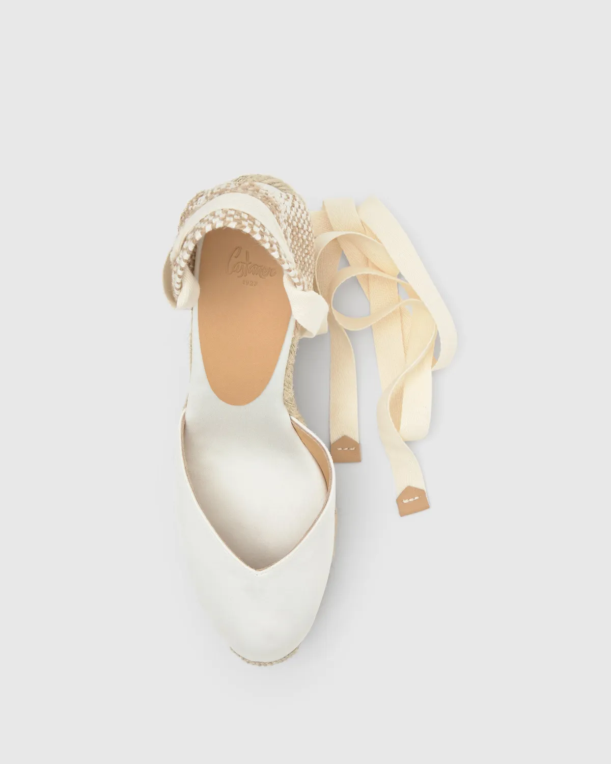 Castaner Chiara 8ED/006 espadrilles crudo satijn