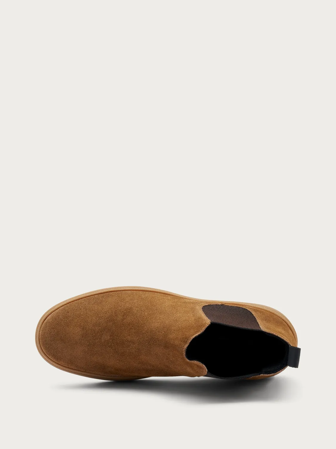 Frau Verona heren chelsea boots lichtbruin suede