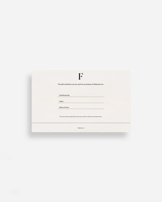 Flattered Gift Card cadeaukaart tegoed