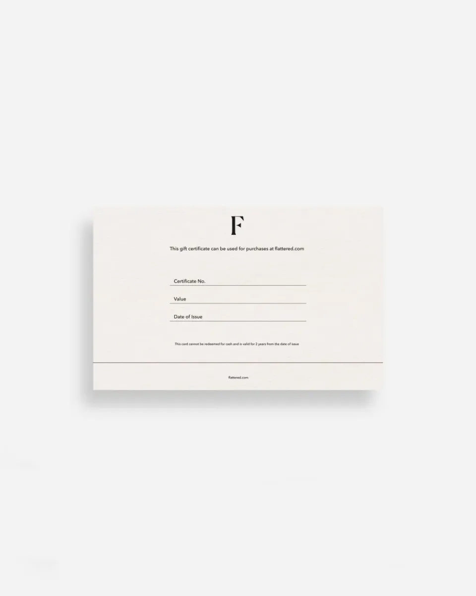 Flattered Gift Card cadeaukaart tegoed