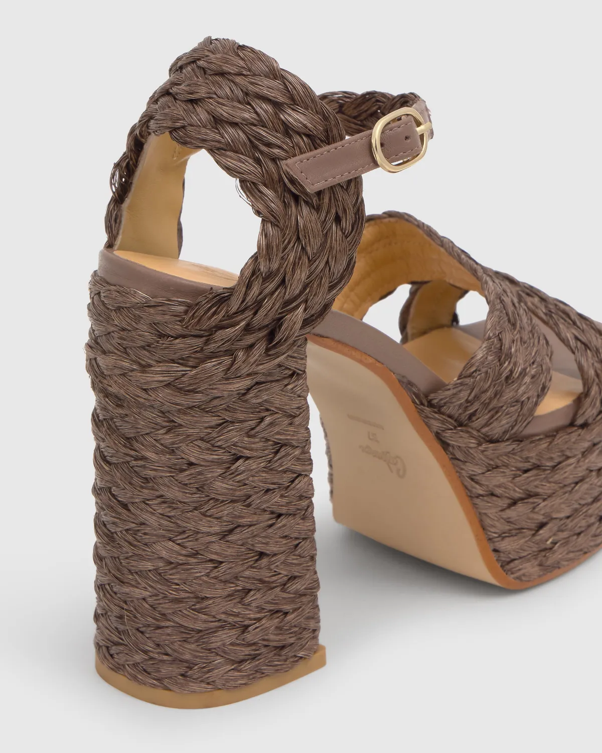 Castaner Fresa/258 sandaal taupe raffia 13 cm