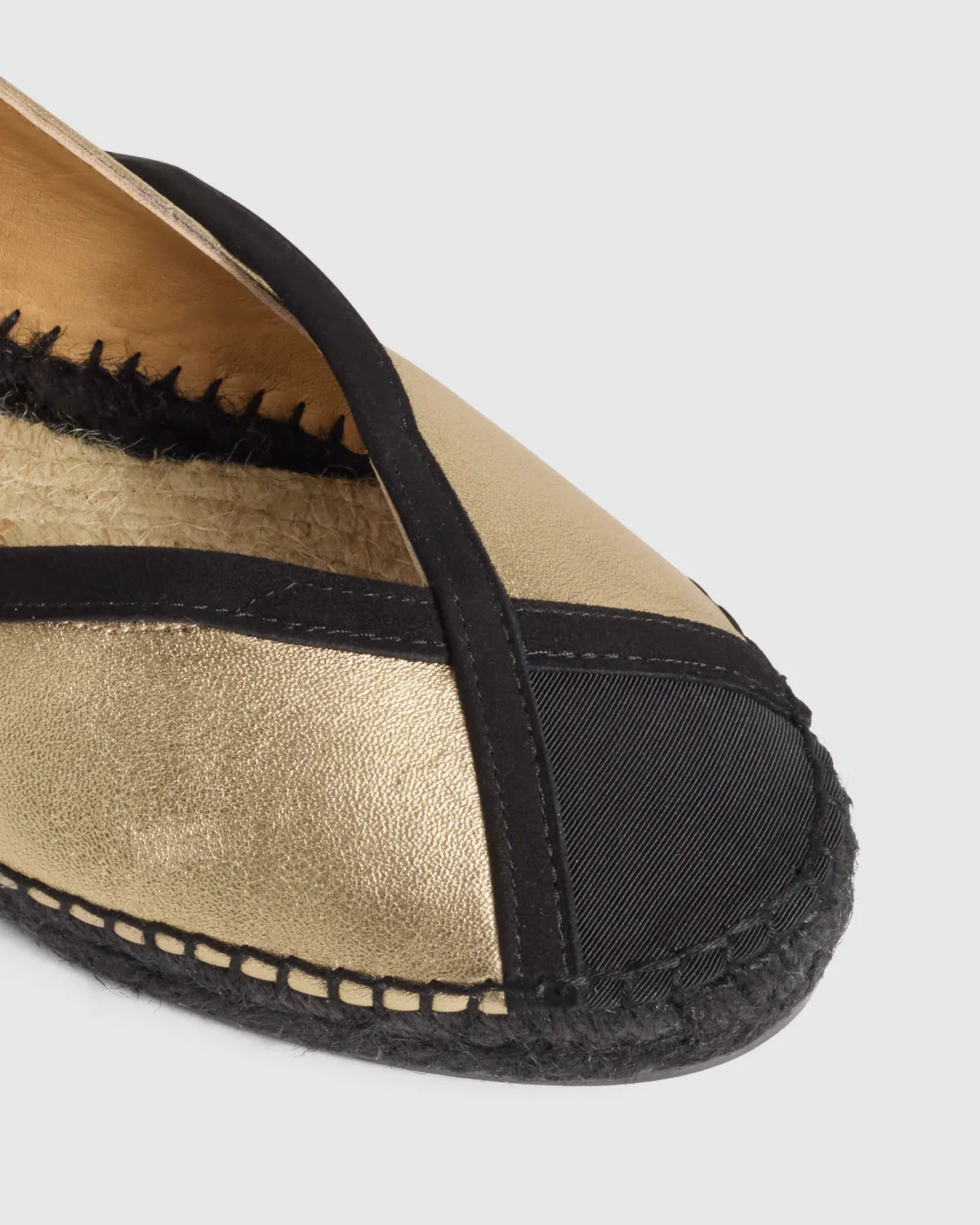 Castaner Sancha CSC 118 ballerina zwart goud – plat