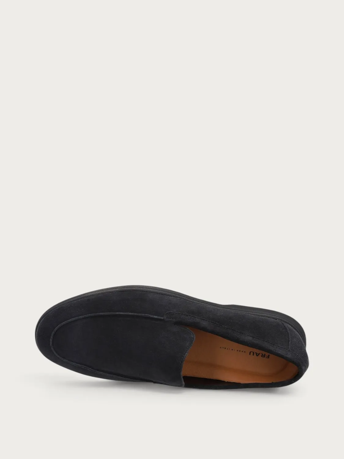 Frau Verona zwarte suède loafers heren