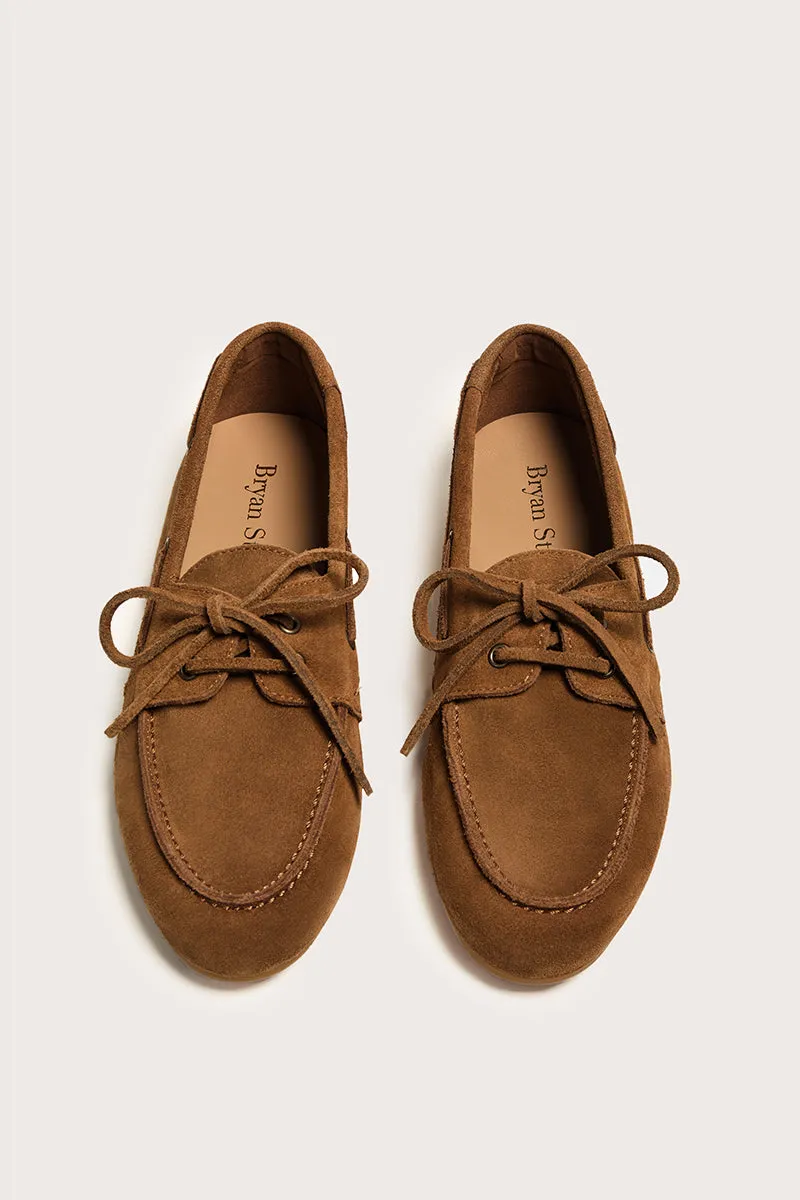 Bryan Stepwise Abby bootschoenen camel suède