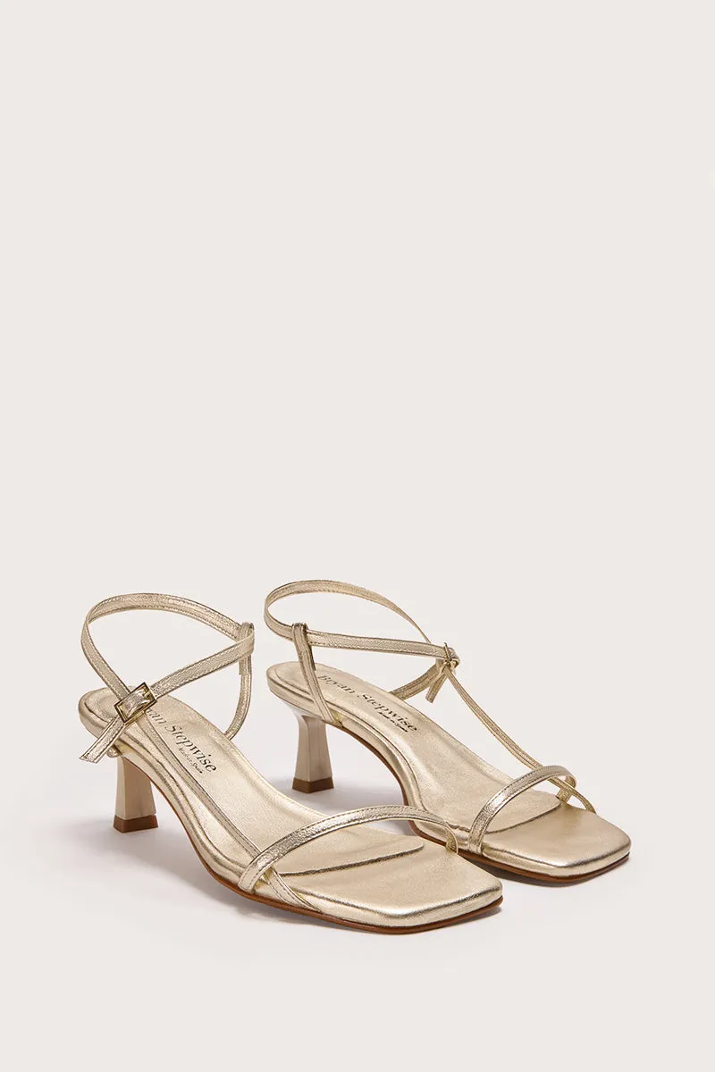 Bryan Stepwise Palmira Pearl sandalen goud leer
