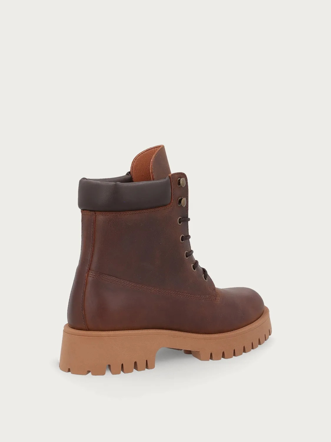 Frau FX veterboots bruin nubuck profielzool
