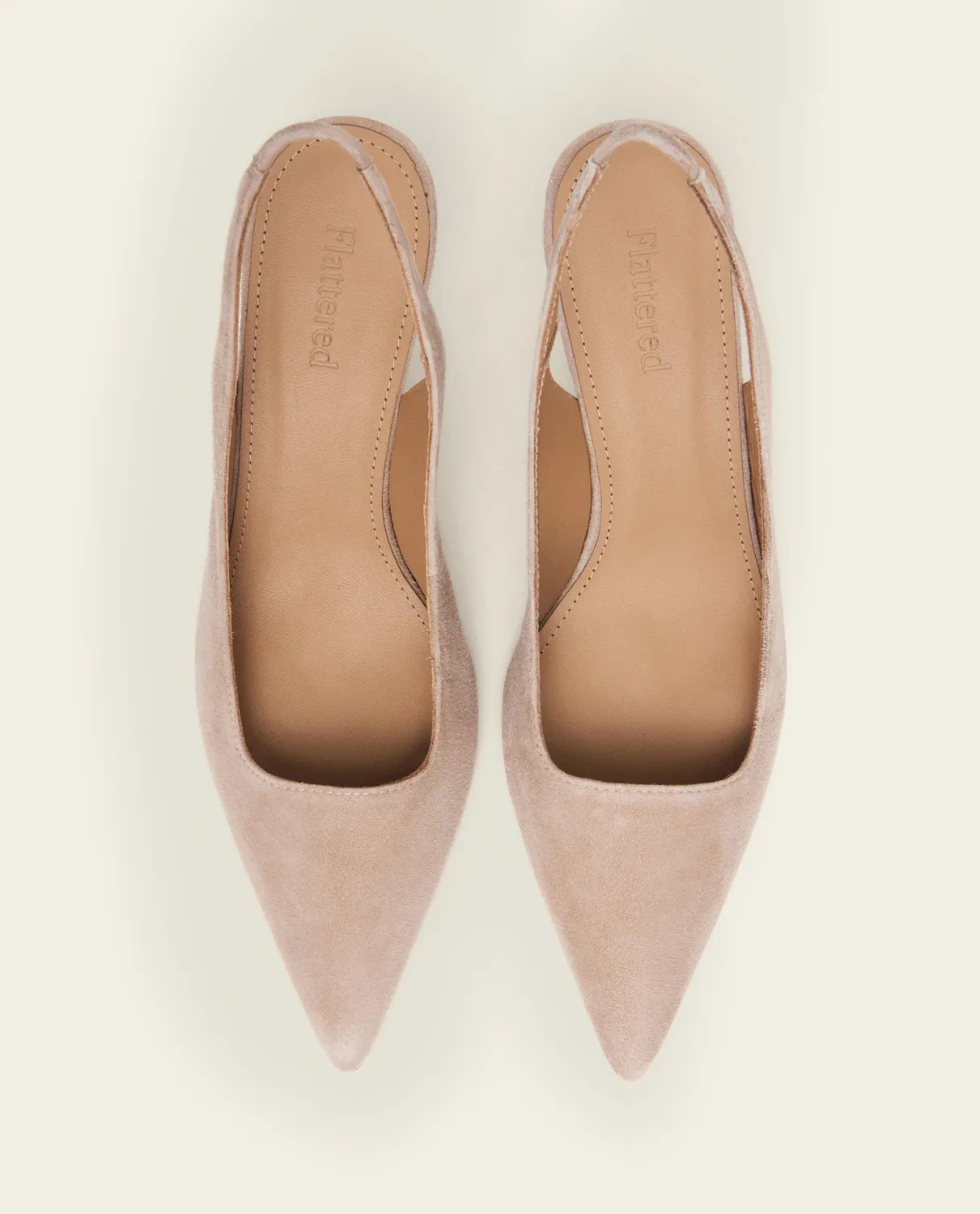 Flattered Franchesca Suede Sand pumps zand suede