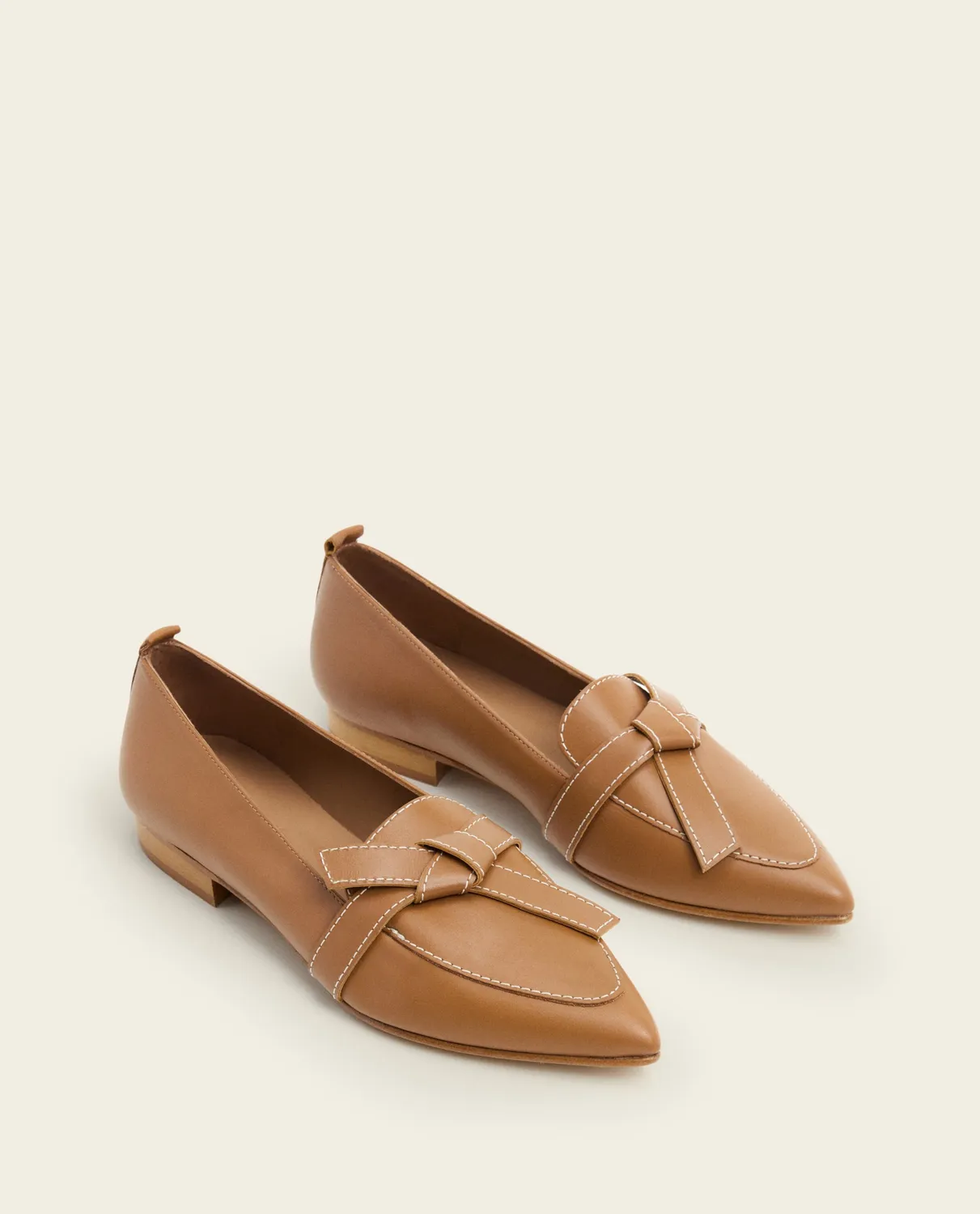 Flattered Ally loafers cognac leer