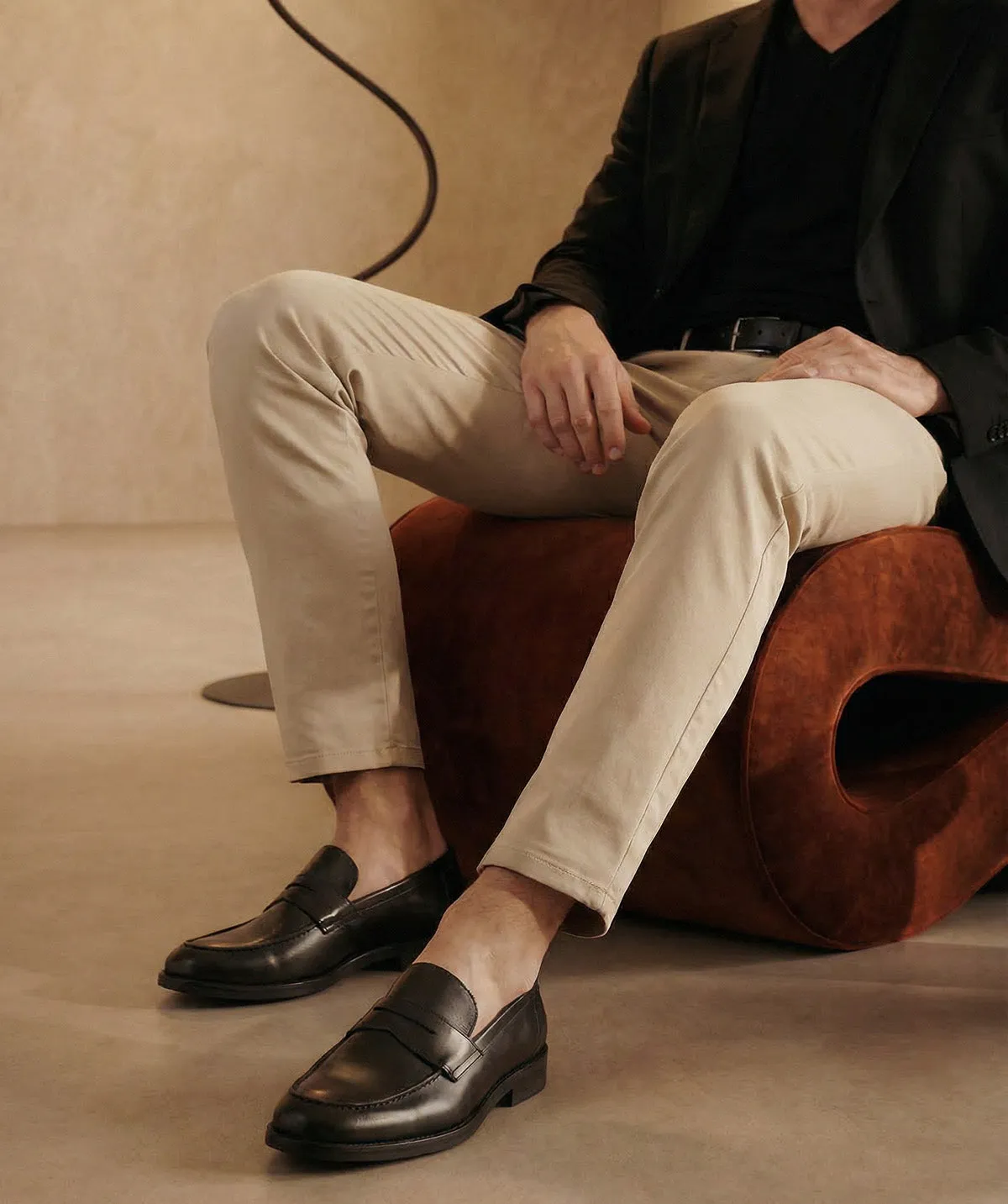 Finsbury Oscar loafer zwart gepolijst leer