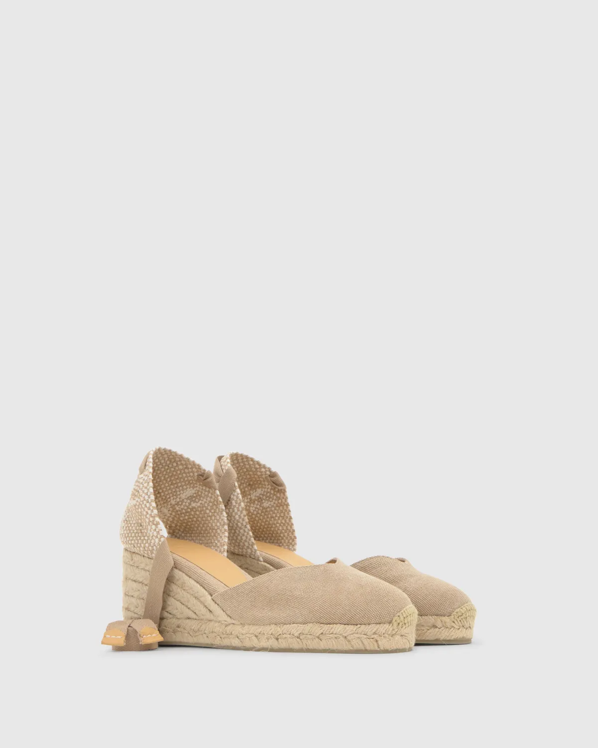 Castaner Chiara 6 espadrilles zand 7 cm veterhak