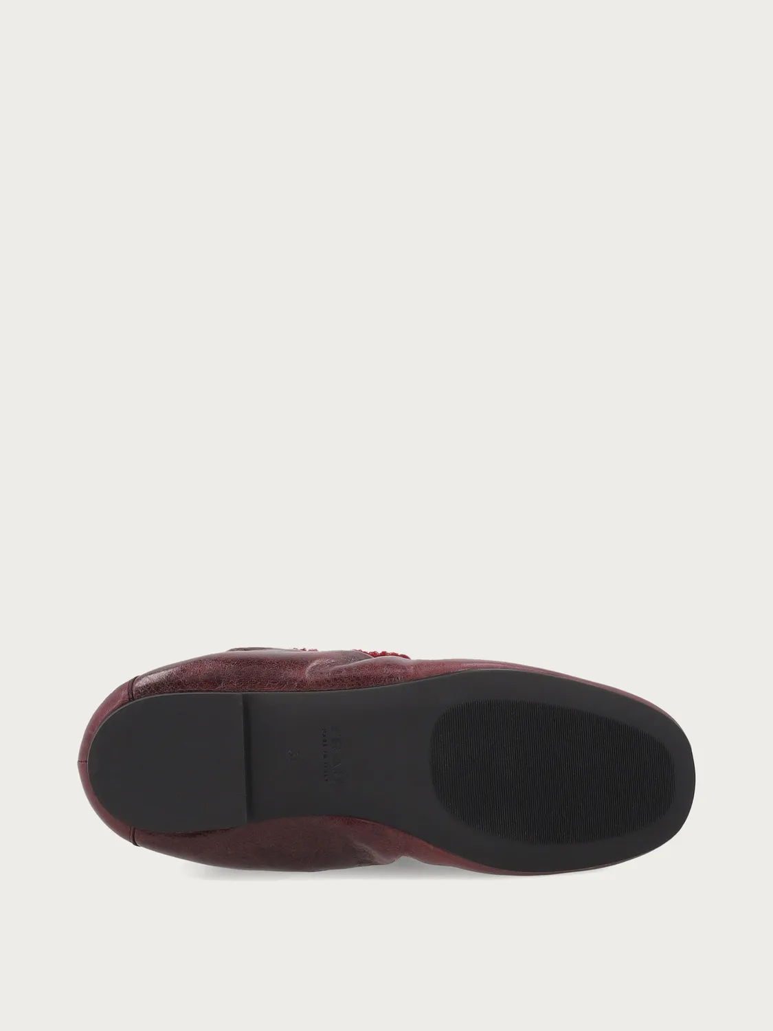 Frau Verona loafers bordeaux leer bontvoering