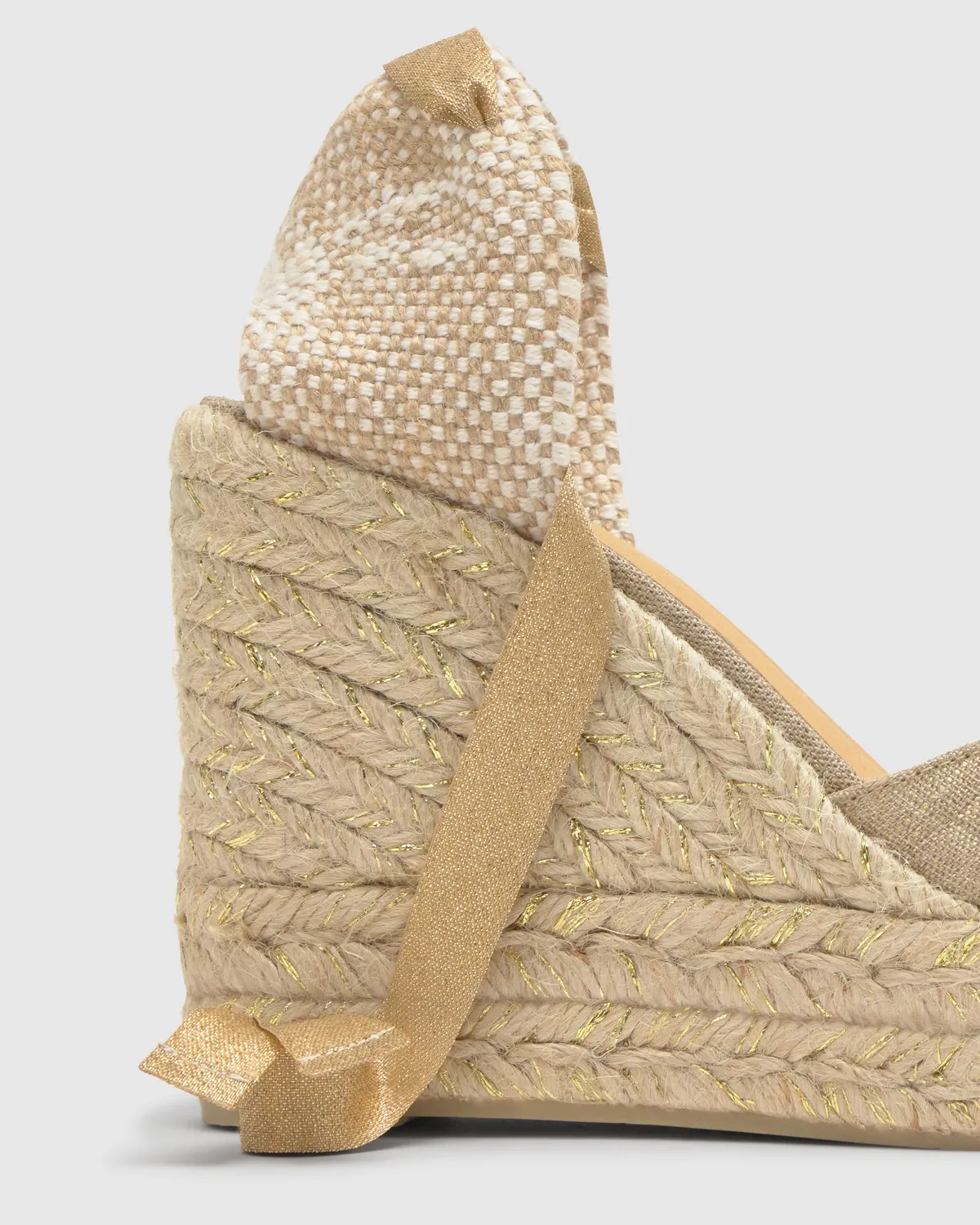 Castaner Chiara 8ED 290 espadrille goud metallic linnen