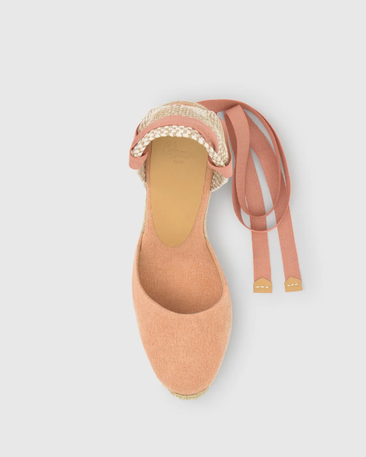 Castaner Carina/8/002 espadrilles peach katoen 9cm