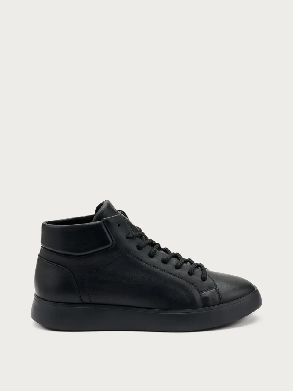 Frau Verona zwarte high-top boots leer veter