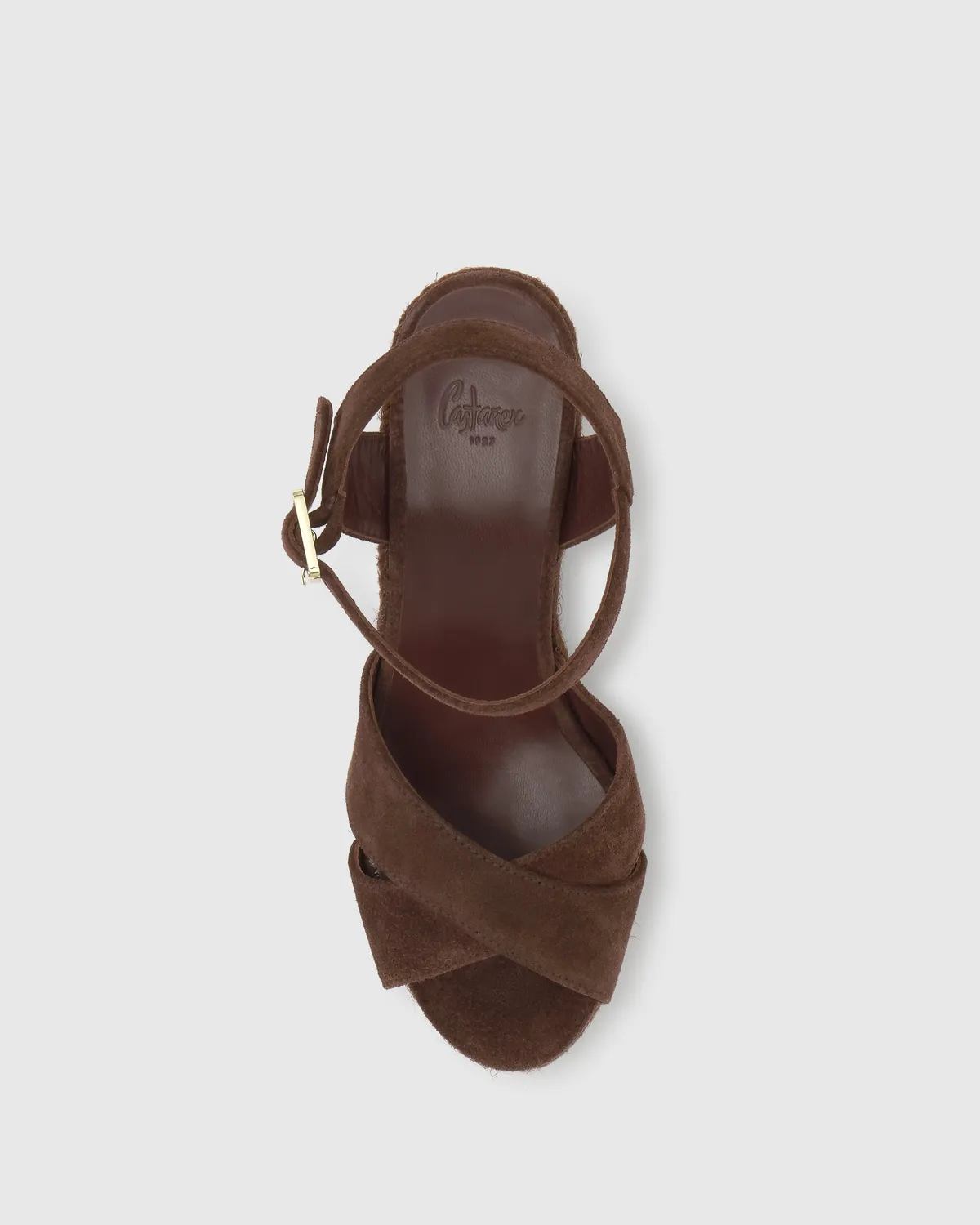 Castaner Blaudell C/8ED/186 sandalen chocolade suède 11cm