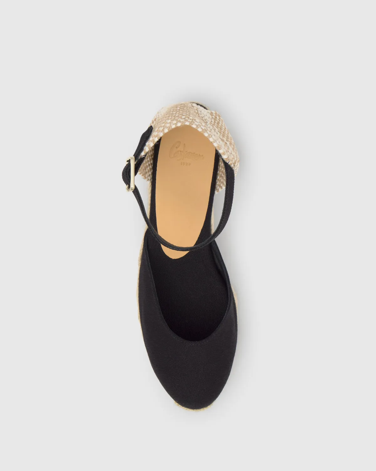 Castaner CAROL/3/001 espadrilles zwart canvas