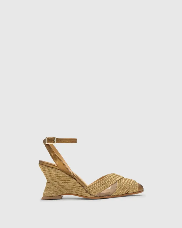 Castaner Joy 142 sleehakken oudgoud metallic 8cm