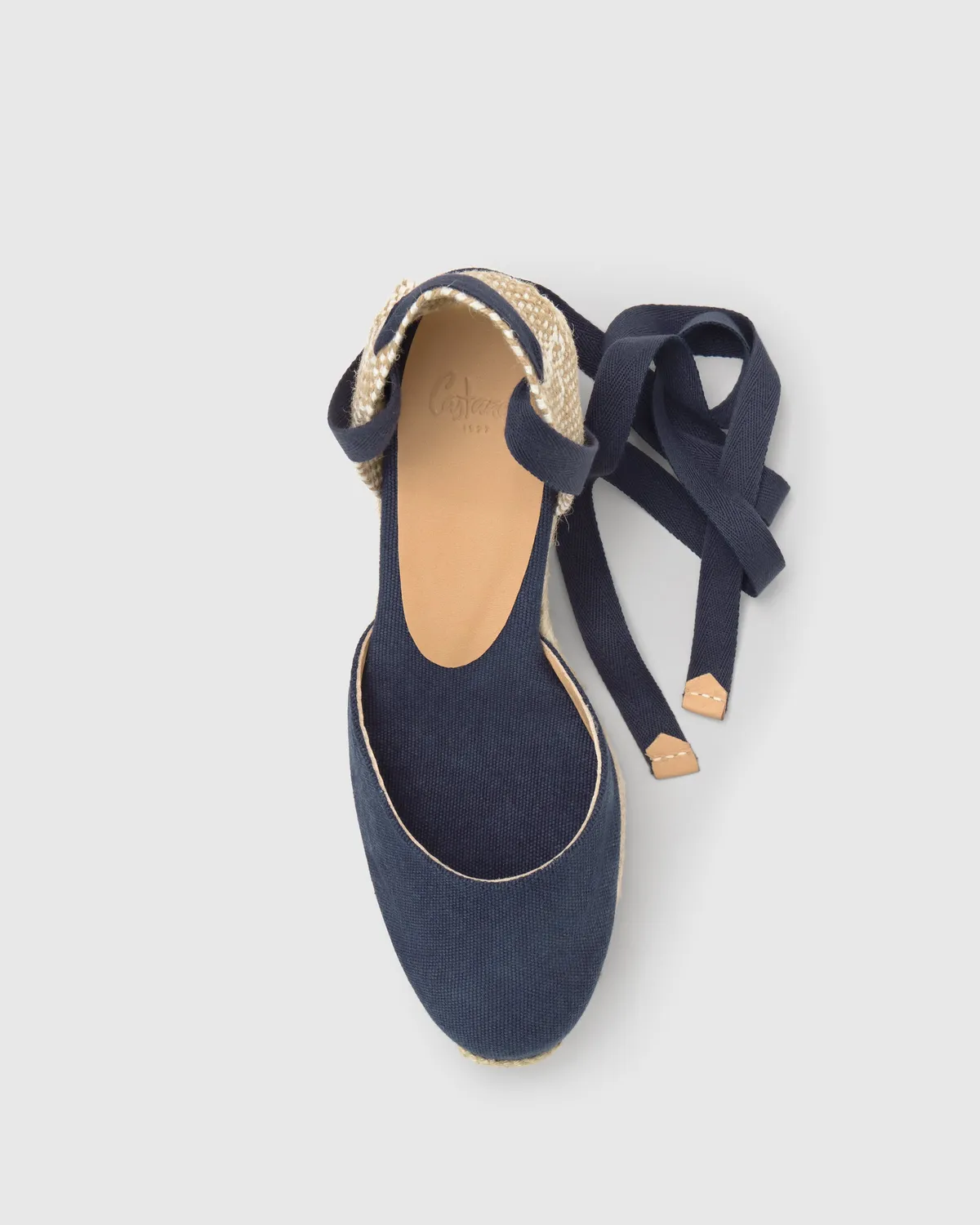 Castaner Carina/6/SS20002 espadrilles blauw jute 7 cm