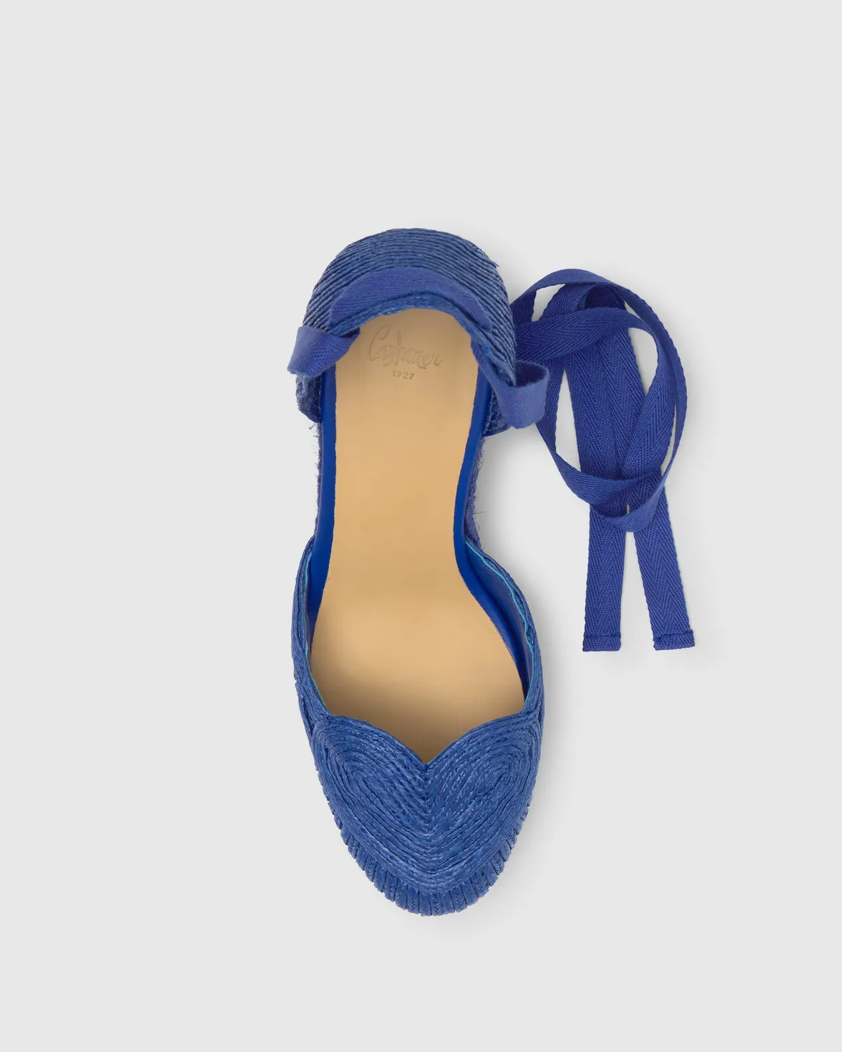Castaner Cacia C/8/302 espadrilles blauw raffia 9cm