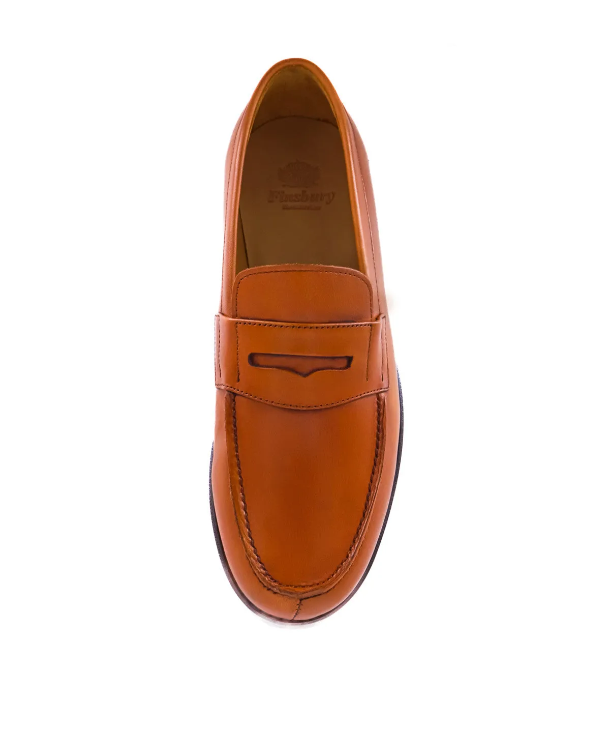 Finsbury College 1986 loafer lichtbruin goud leer