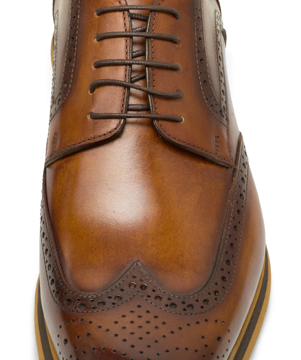 Finsbury Tradizione Elias derby bruin patina leer