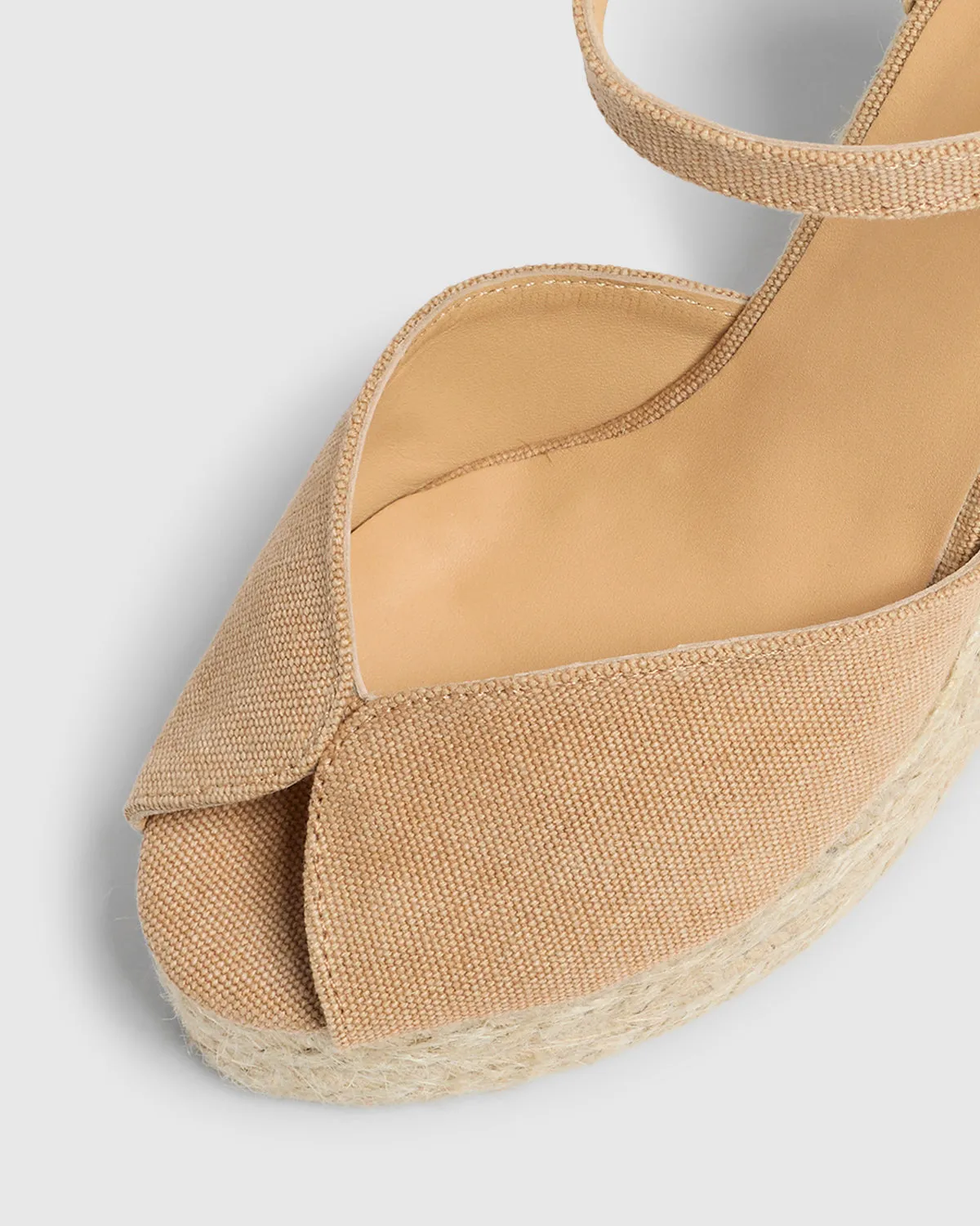 Castaner BIANCA/8ED/002 sandalen tostado katoen 11cm