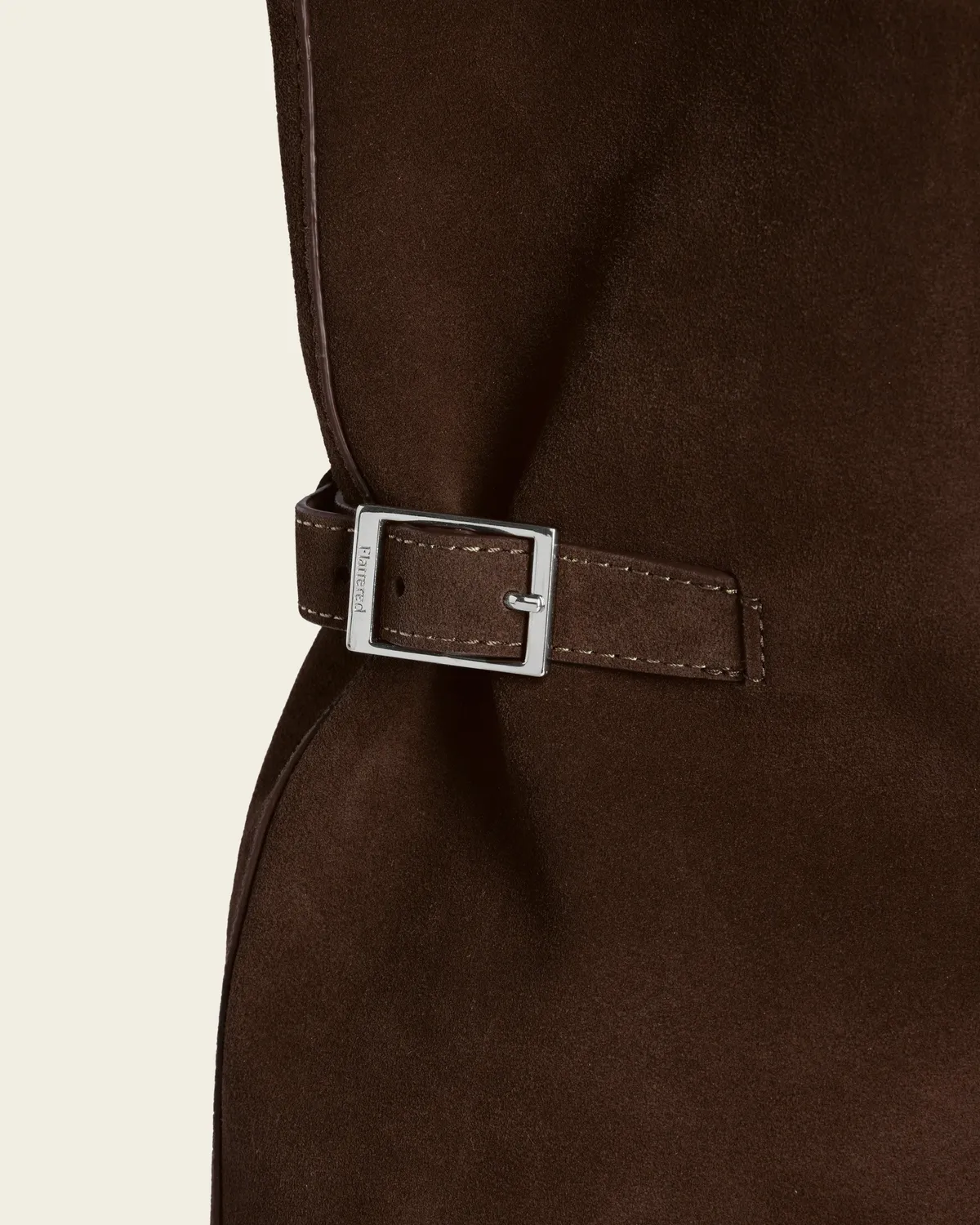 Flattered Lesley tote bag chocolate suède