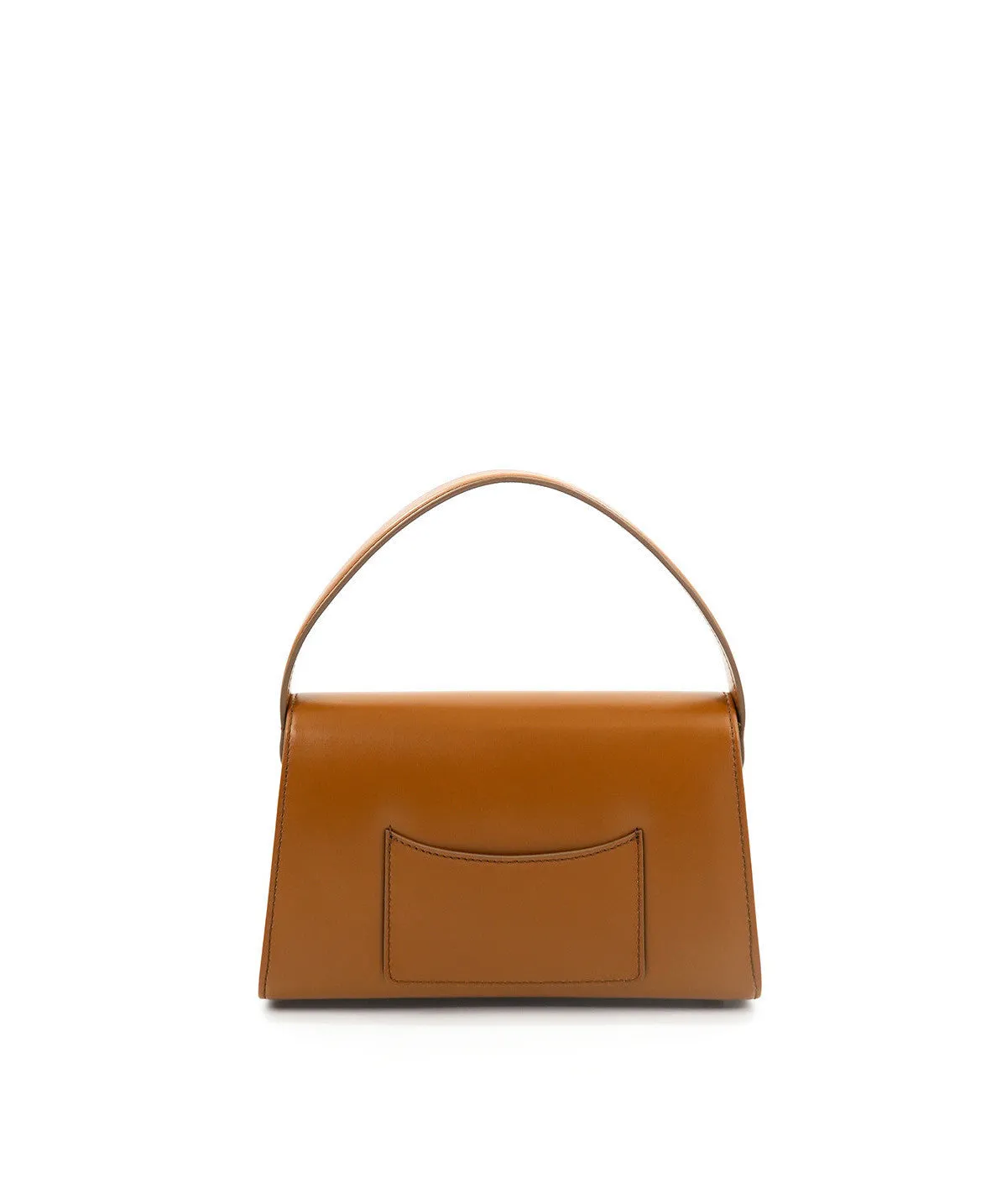 Finsbury FF23 leren tas cognac klein goud logo