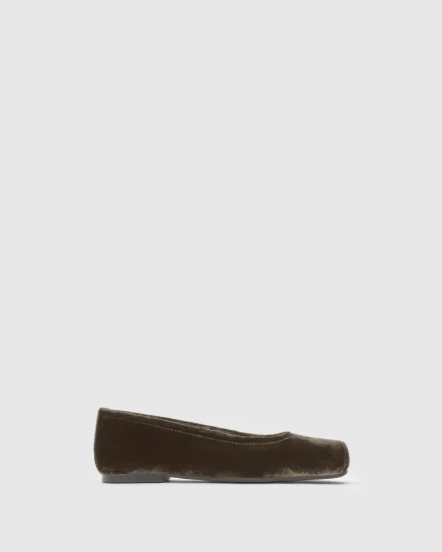 Castaner Gema 311 ballerina donkerbruin fluweel