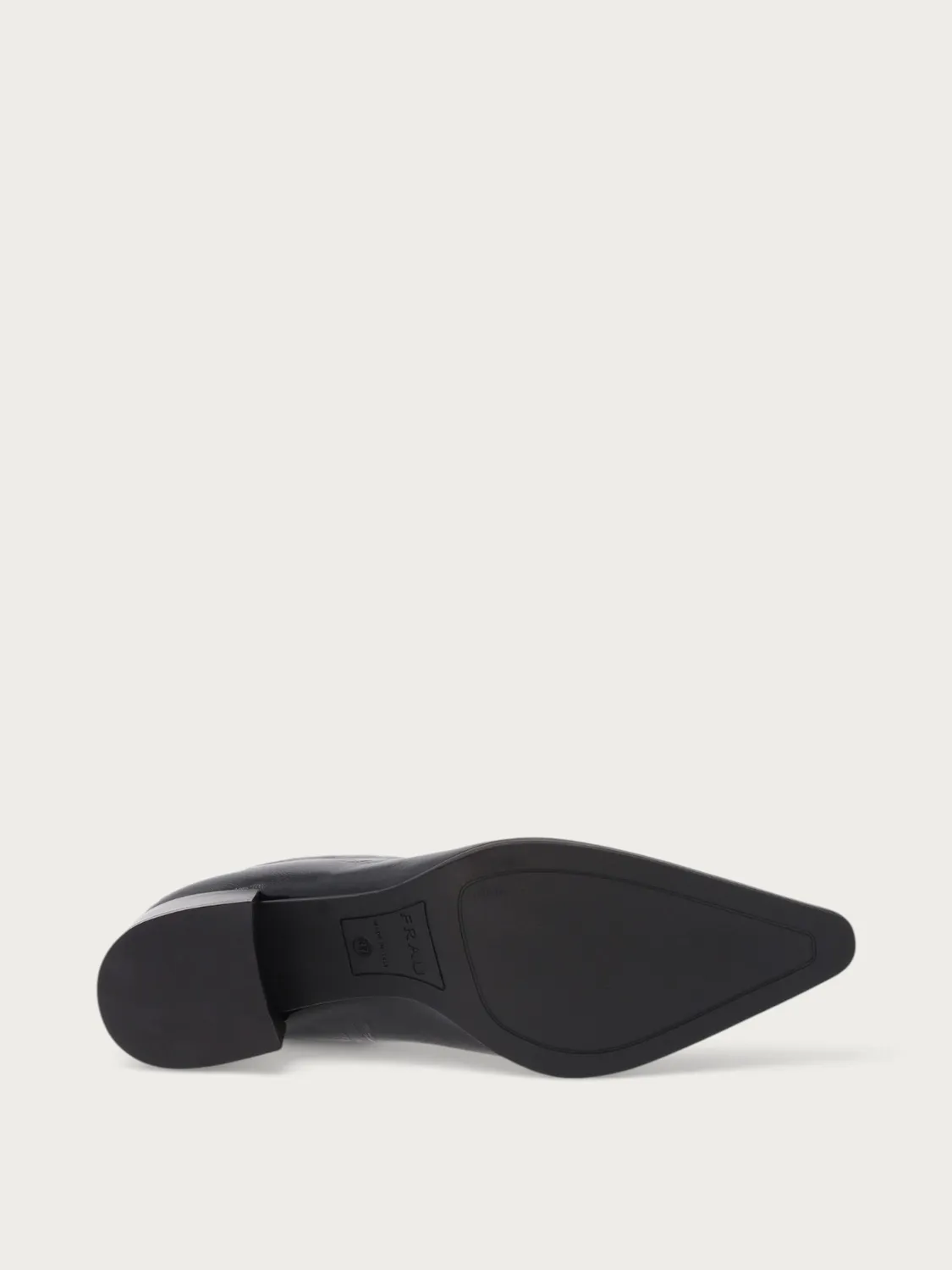 Frau Verona enkelboots zwart leer dames met hak