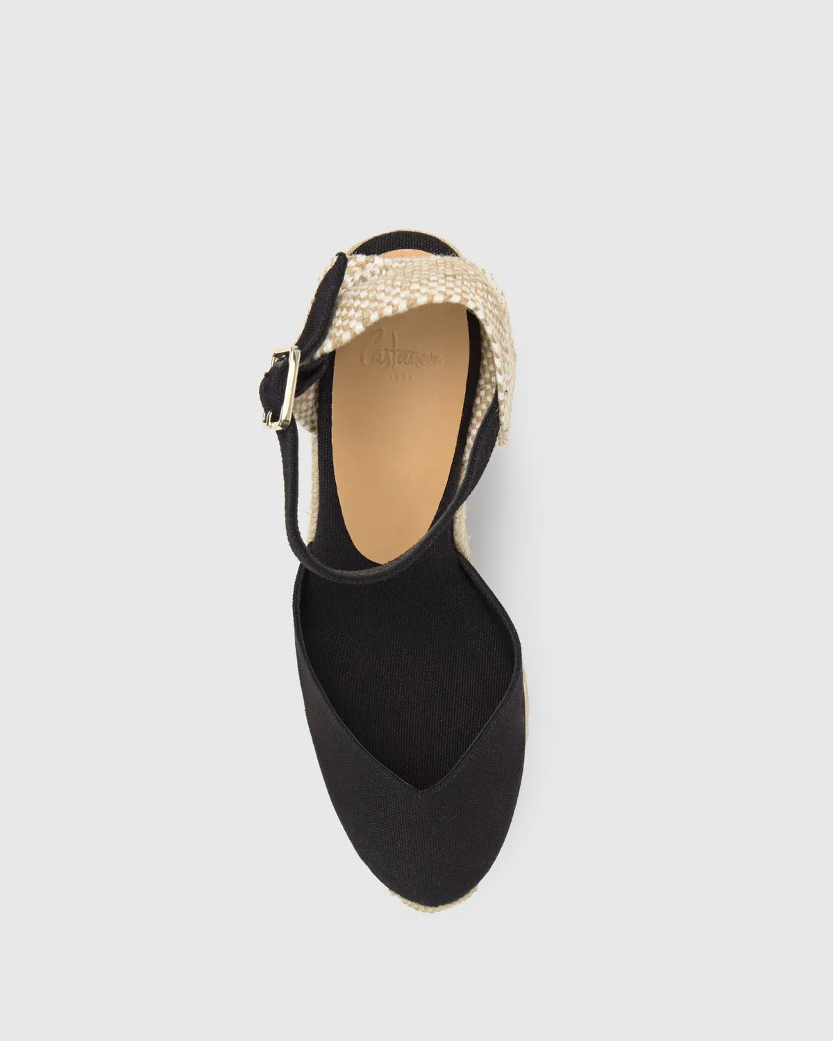 Castaner Chiarita 8ED 001 espadrille zwart