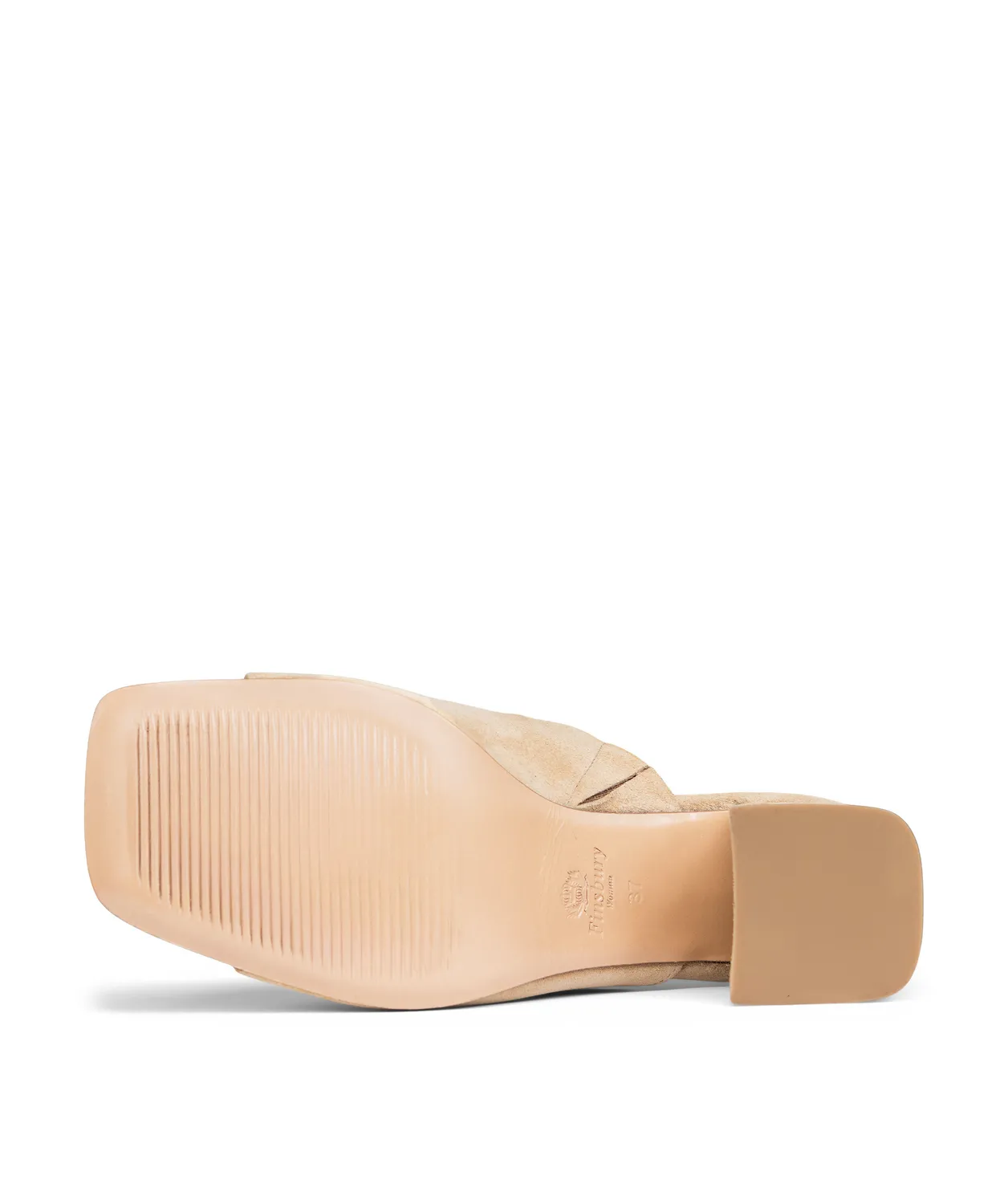 Finsbury Sonia muiltje beige suède 6,5 cm hak