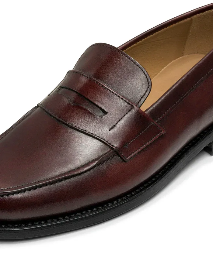 Finsbury College 1986 loafer bordeaux leer instap