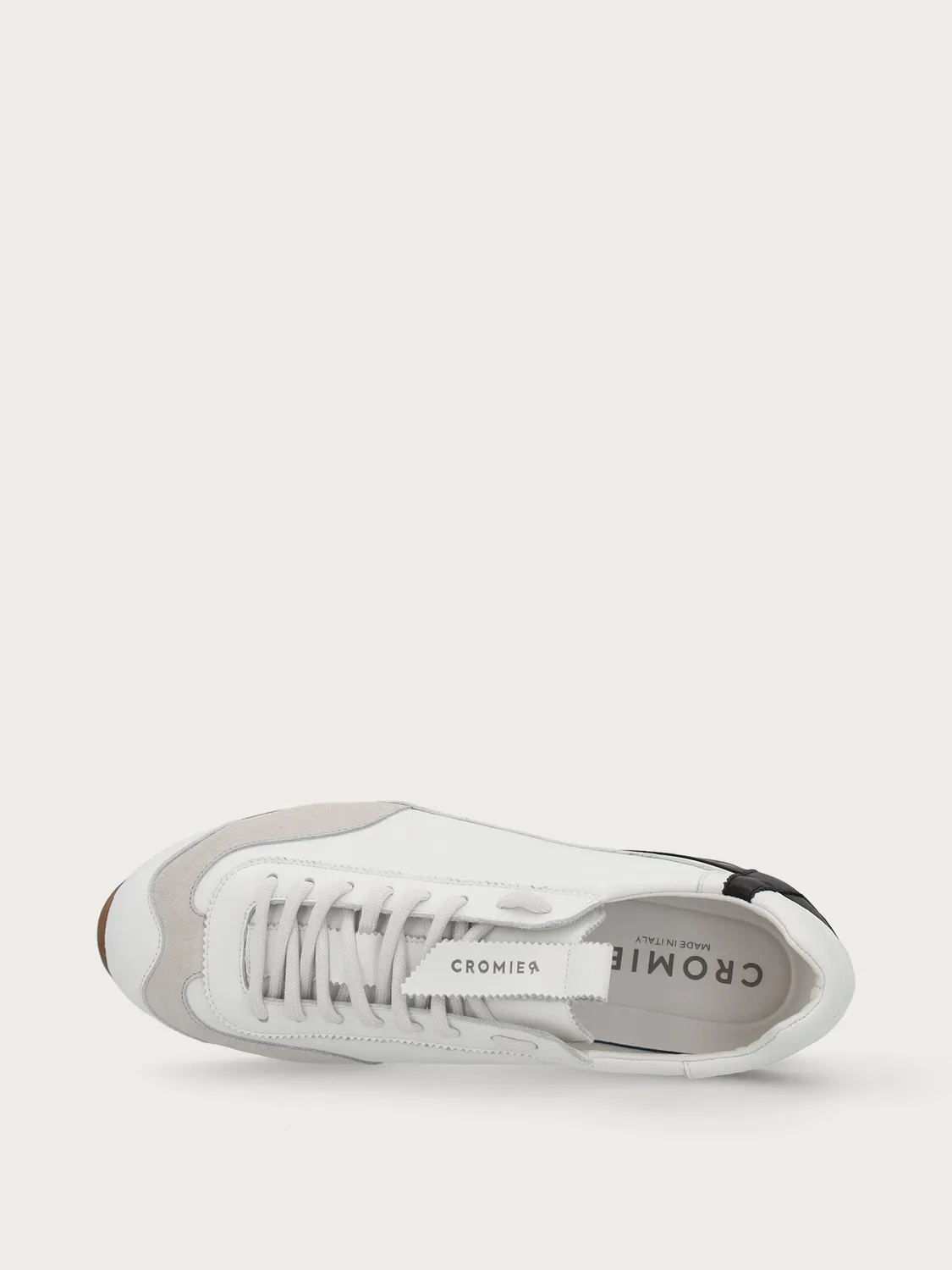 Cromier Coreline sneakers wit leer