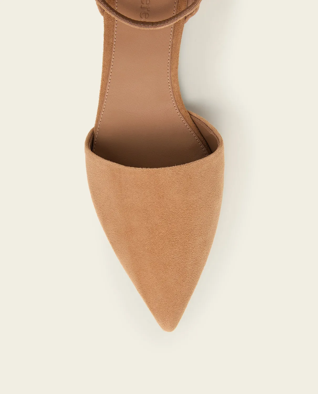 Flattered Frankie ballerina’s cognac suède